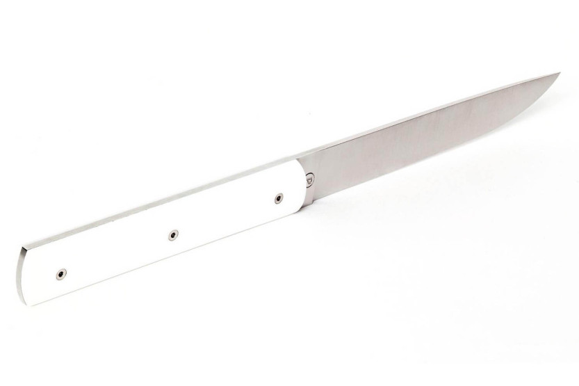 Set van 6 Perceval 888 witte handgemaakte tafelmessen