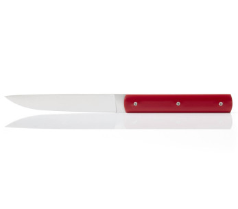 Conjunto de 6 facas de mesa Perceval 888 vermelhas feitas à mão 2