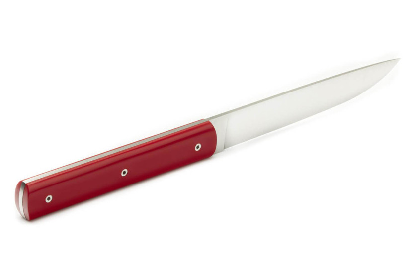 Set di 6 coltelli da tavola Perceval 888 rosso fatti a mano