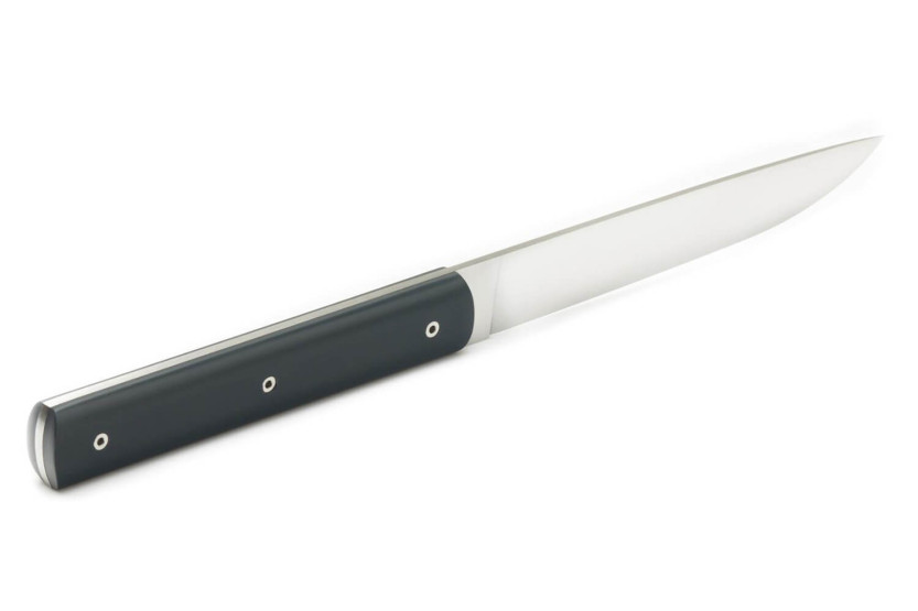 Set of 6 Perceval 888 charcoal grey handmade table knives