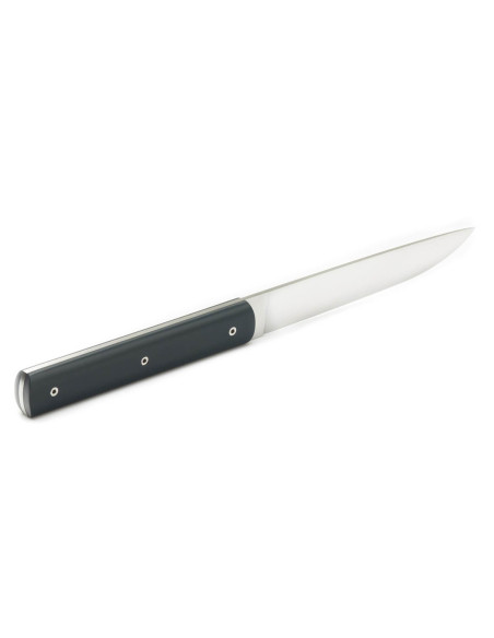 Set of 6 Perceval 888 charcoal grey handmade table knives