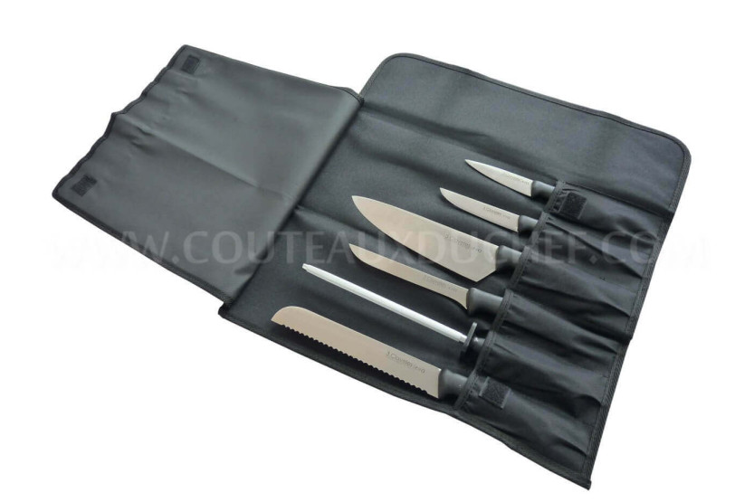 EVO case with 5 knives for chefs + sharpening steel 3 Claveles