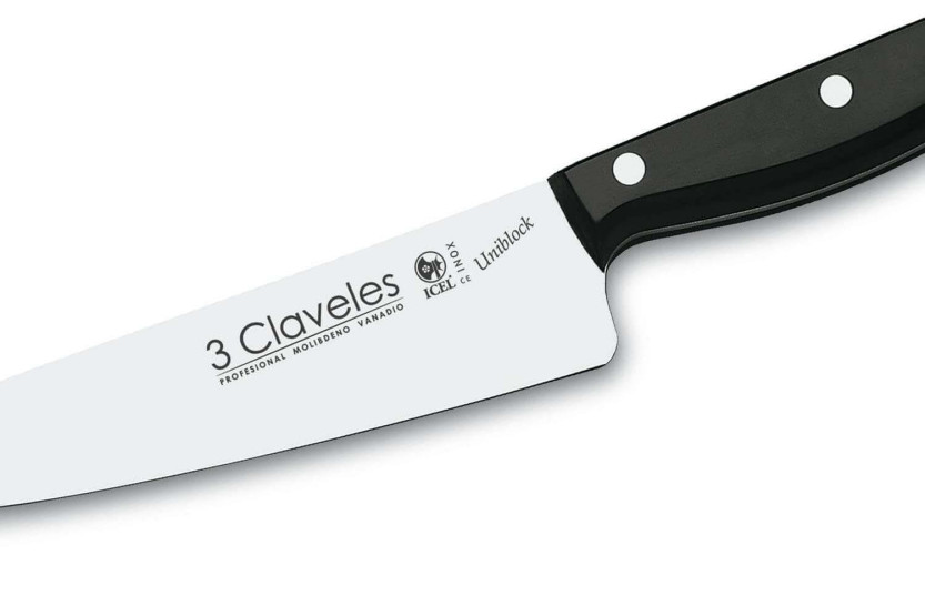 Maletín de cocinero 5 cuchillos profesionales 3 Claveles Uniblock