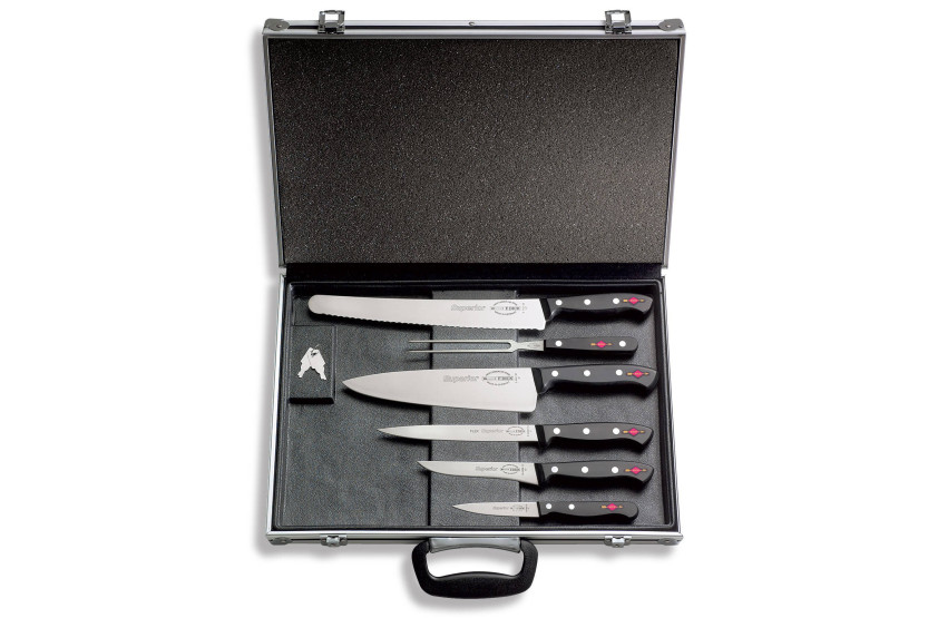 Magnetic chef case DICK SUPERIOR 5 knives + 1 fork