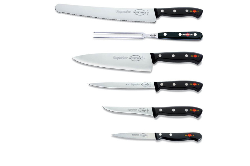 Magnetic chef case DICK SUPERIOR 5 knives + 1 fork