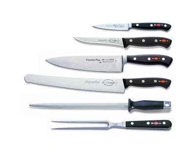 Conjunto de 4 facas para chef DICK + 2 utensílios 2