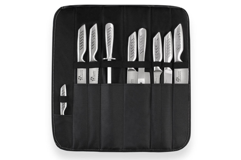 Conjunto de 9 facas em aço inoxidável Pradel Excellence