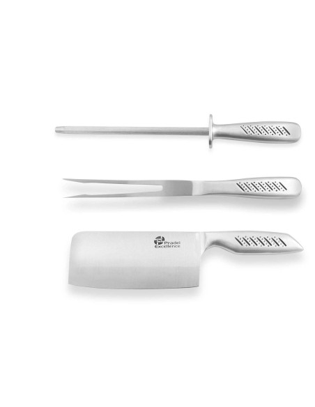 Set van 9 Pradel Excellence roestvrijstalen messen