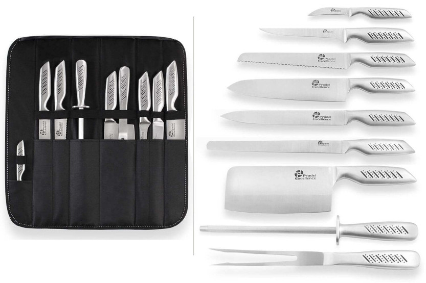 Pradel Excellence Messerkoffer mit 9 Messern aus rostfreiem Stahl
