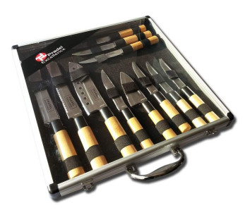 Set van 11 Pradel Excellence messen in Japanse stijl