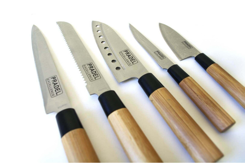 Set di 11 coltelli Pradel Excellence in stile giapponese