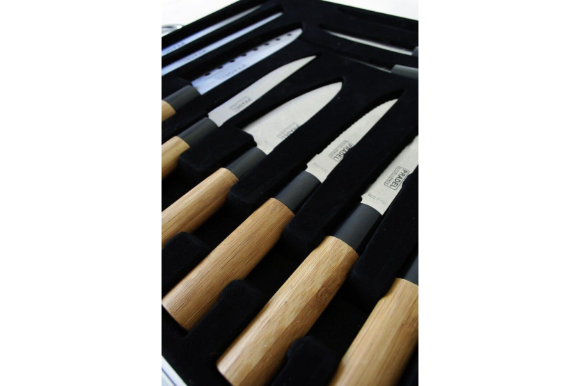 Set med 11 Pradel Excellence-knivar i japansk stil
