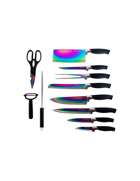 12-piece case Pradel Excellence titanium-coated blades