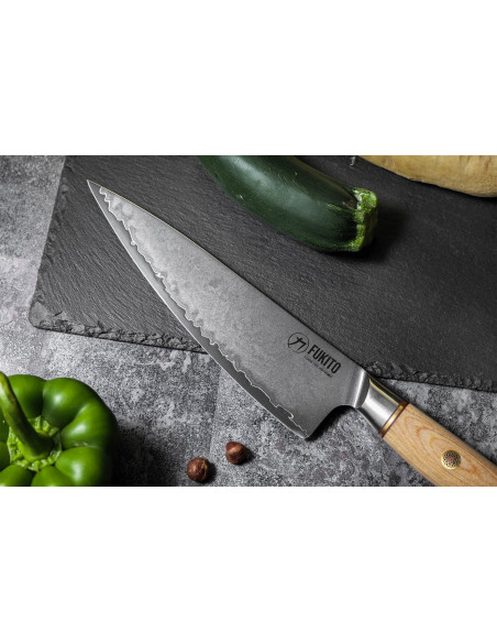 Conjunto de 4 facas de cozinha Fukito Pakka San Mai