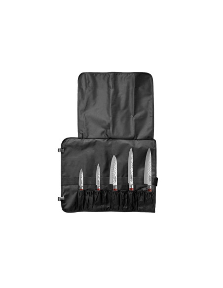 Conjunto de 5 facas de cozinha Wusaki Pakka X50 com cabos em pakkawood