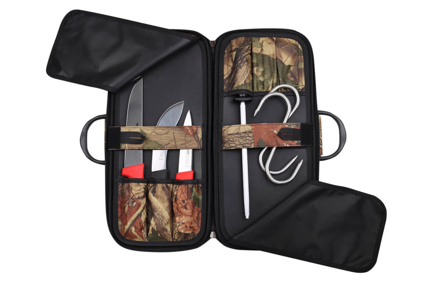 Fischer hunting case 6 knives and accessories
