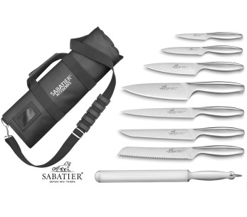 Kookkoffer Sabatier Fuso Nitro+ 7 messen Franse productie + 1 aanzetstaal