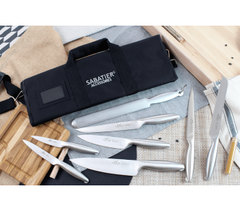 Valigetta da cucina Sabatier Fuso Nitro+ 7 coltelli di produzione francese + 1 acciaino per affilatura 2