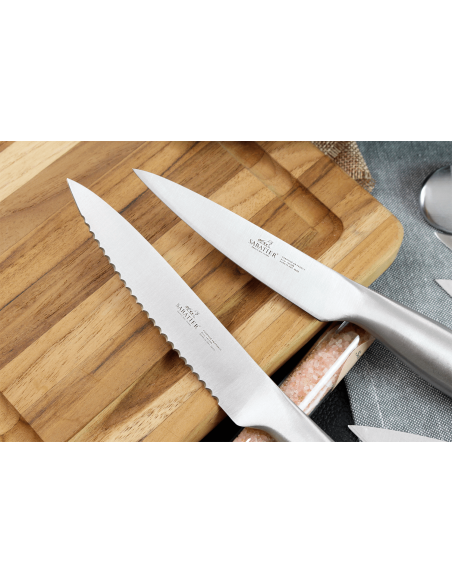 Mala de cozinha Sabatier Fuso Nitro+ 7 facas de produção francesa + 1 aço de afiar