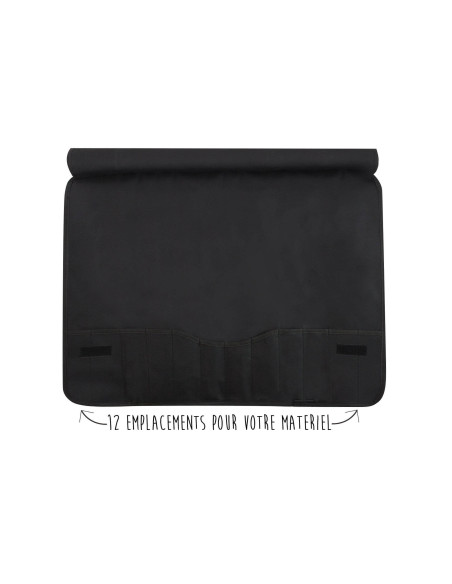 Sabatier Chef case 6 French knives + 1 fork + 1 gun