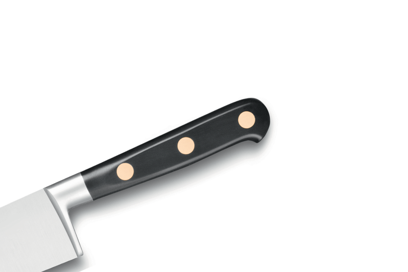 Sabatier Chef case 6 French knives + 1 fork + 1 gun