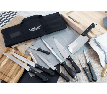 Sabatier Cuisine d'aujourd'hui fodral 8 fransktillverkade knivar + 1 pistol 2