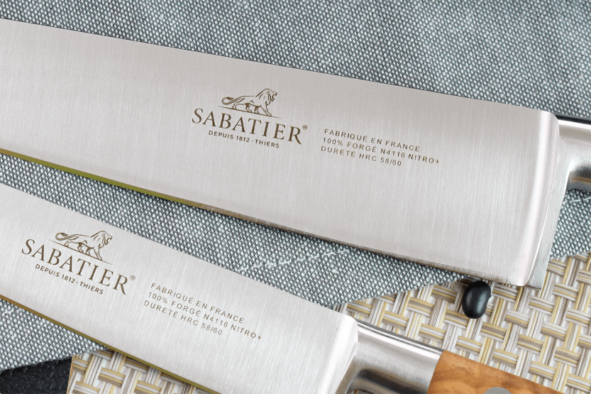 Kochkoffer Sabatier Provençao 5 Messer französische Herstellung + 1 Wetzstahl