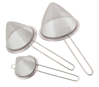 Set med 3 Pradel Excellence silar i rostfritt stål diameter 8-12-16cm 2