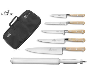 Valigetta da cucina Sabatier Brocéliande 5 coltelli di fabbricazione francese + 1 fucile