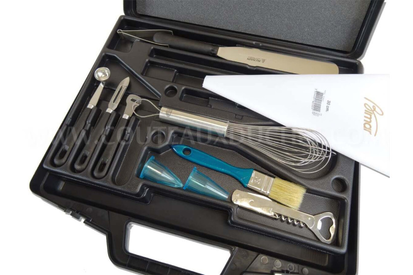 Au Nain Estuche de 19 cuchillos y utensilios para hostelería