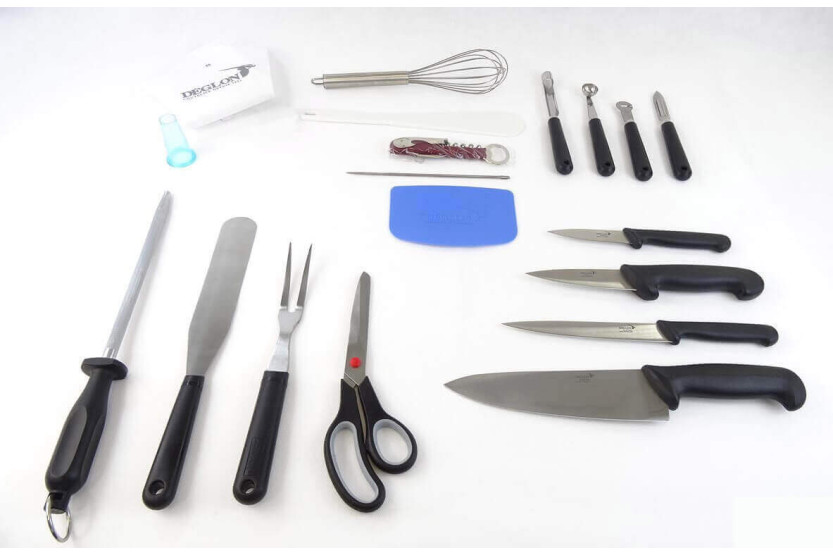 Mala de cozinha Urban Case DEGLON azul com 30 facas e acessórios