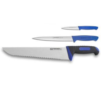 Fischer Bargoin fiskehandlerkoffert 6 kniver og bestikk 2