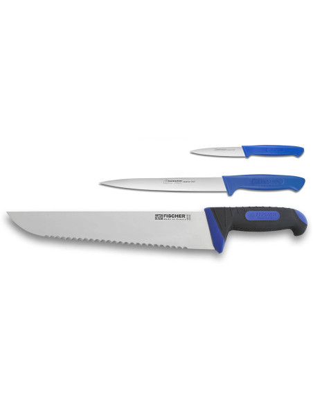 Estuche de pescadero Fischer Bargoin 6 cuchillos y utensilios
