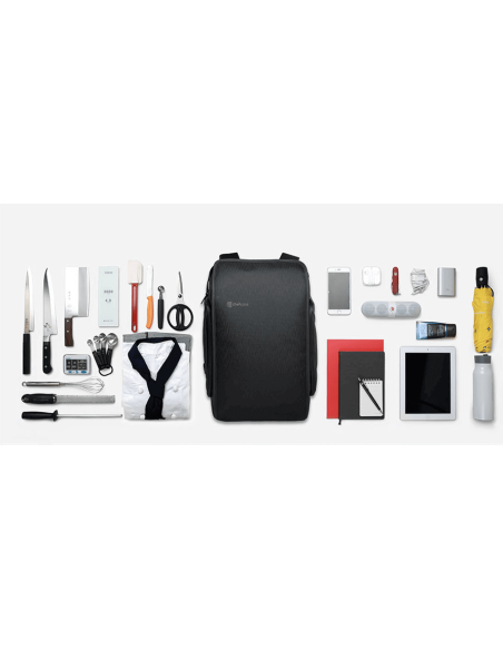 Toppmodell tom kokkeryggsekk CHEFCASE 2 maxi-rom