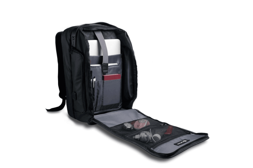 Hochwertiger leerer Rucksack für Köche CHEFCASE 2 Maxi-Fächer
