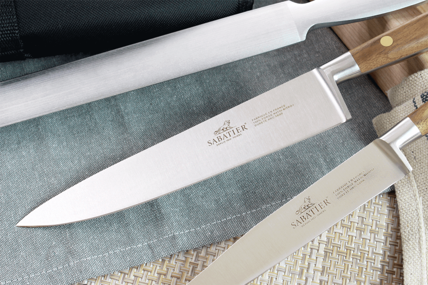 Cooking case Sabatier Perigord 7 knives French production + 1 sharpening steel