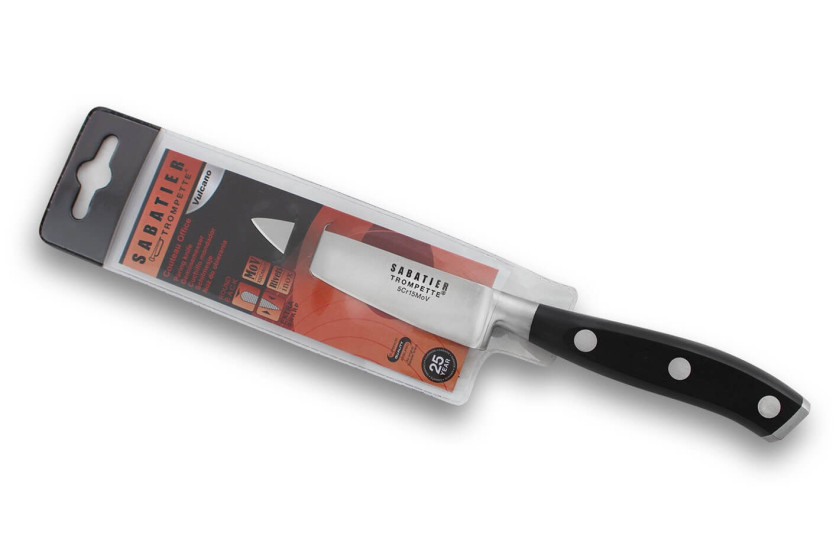 Sabatier Trompette Vulcano 9 cm med 3 nagler, skjærekniv