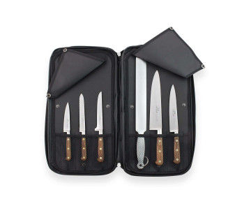 Matlagningsfodral Sabatier Périgord 5 knivar fransk tillverkning + 1 skärpstål 2