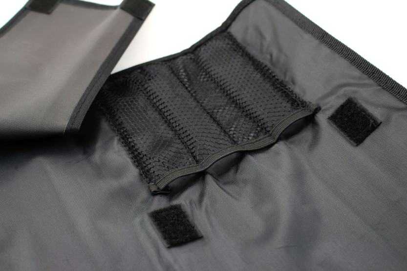 Sabatier tom kokkekuffert med 5 rum i stiv sort nylon