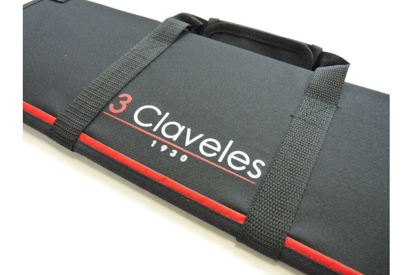 Etui til 10 knive + tilbehørslommer 3 Claveles