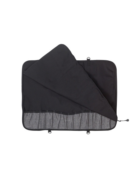 Schwarze leere Messermeister Preservation Tasche mit 12 Fächern aus recyceltem Kunststoff