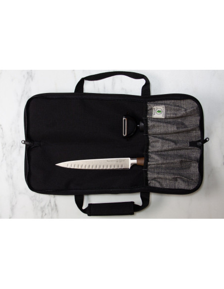 Svart tom väska Messermeister Preservation 5 fack i återvunnen plast
