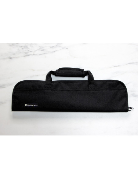 Schwarze leere Messermeister Preservation Tasche mit 5 Fächern aus recyceltem Kunststoff