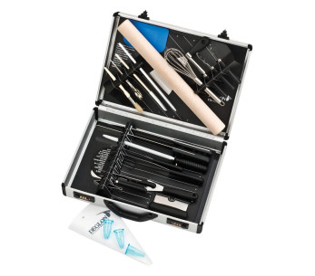 Deglon Campus Pâtisserie Estuche de 24 utensilios + 2 bandejas FIXCLASS