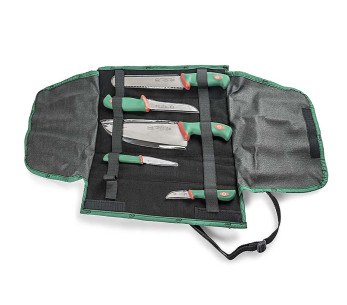 Mykt etui med 5 Sanelli Premana profesjonelle kniver 2