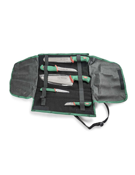 Soft case of 5 Sanelli Premana professional knives