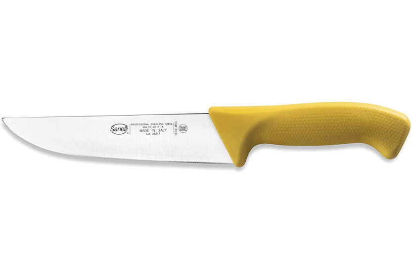Professional butcher kit 3 knives + 1 rifle Sanelli Skin