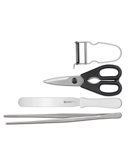 Messerkoffer Ambrogio Sanelli Caravel Compact 9 Supra-Messer + 5 Zubehörteile
