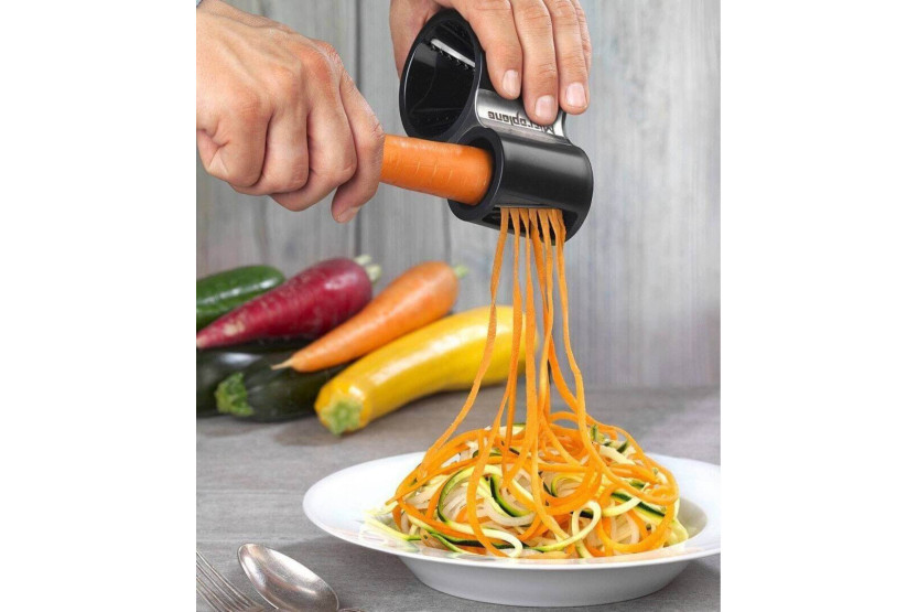 Cortador de legumes Microplane preto - Esparguete de legumes