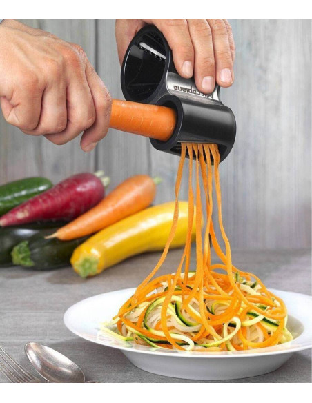 Cortador de legumes Microplane preto - Esparguete de legumes